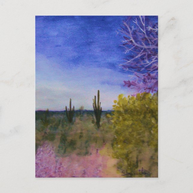 Day in the Arizona Desert Landscape Outside Postcard (Front)