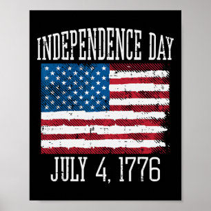 Day July 4 1776 4th July America Men Women Kids Poster