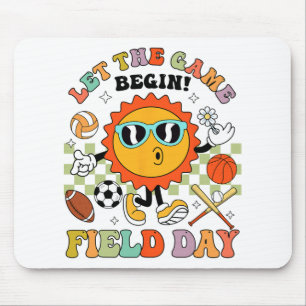 Day Let The Games Begin Teachers Kids Field Day 20 Mouse Pad