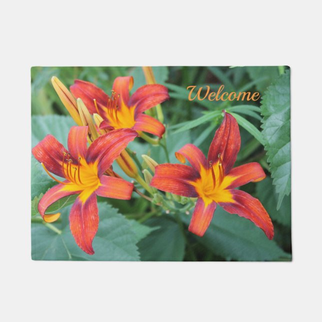 Day Lilies Delight Doormat (Front)