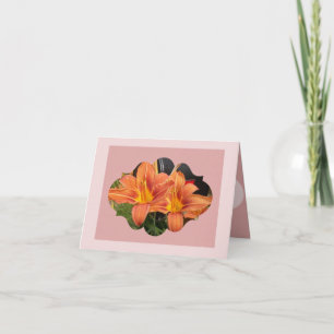 Day lily note card