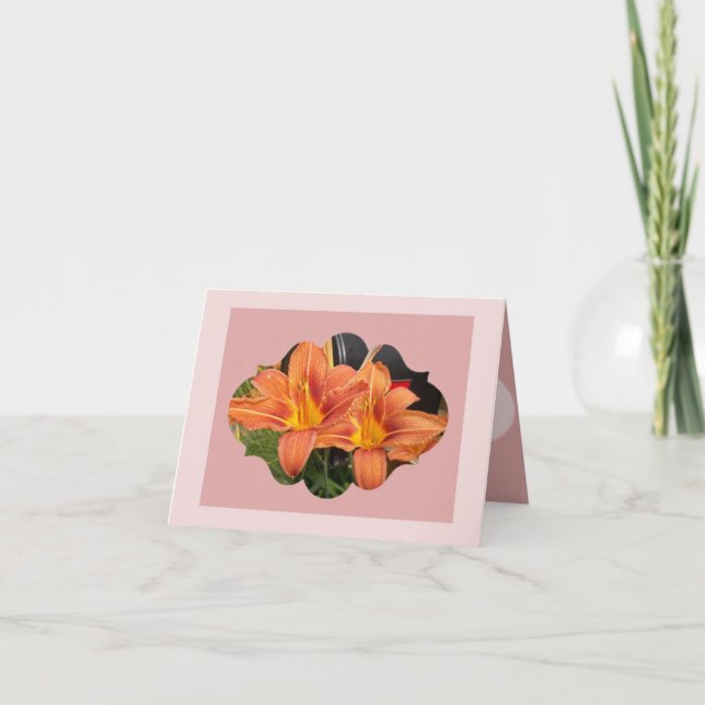 Day lily note card (Front)