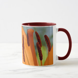 day-lily ringer ceramic mug
