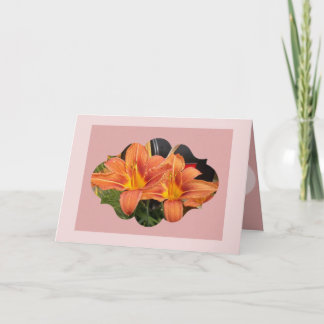 Day lily thinking of you card
