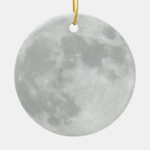 Day Moon and Night Moon Christmas Ceramic Ornament