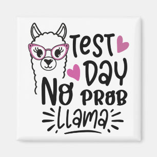 Day No Prob-llama Llama Teacher Testing Day 1 Magnet