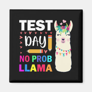 Day No Prob-llama Llama Teacher Testing Day 9 Magnet