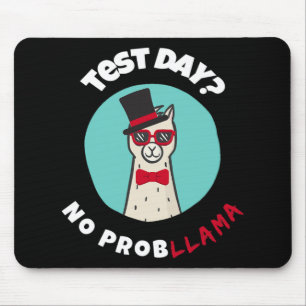 Day No Probllama Funny Testing Llama Design  Mouse Pad