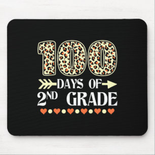 Day Of 2nd Grade Teachers 100 Days Of School Leopa Mouse Pad