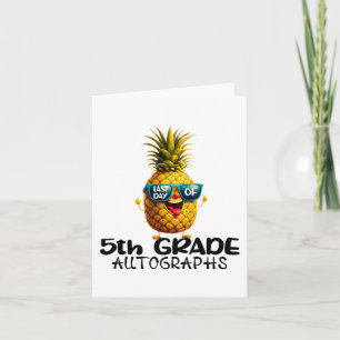 Day Of 5th Grade Autograph Graduation Boys Girls F Card