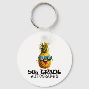 Day Of 5th Grade Autograph Graduation Boys Girls F Keychain