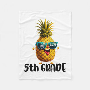 Day Of 5th Grade Peace Out 5th Grade Funny Graduat Fleece Blanket