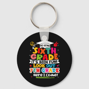 Day Of 6th Grade Graduation Graduate Boys Girls Ki Keychain