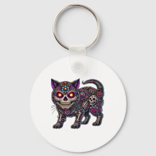 Day Of Dead Dia De Los Muertos Cinco De Mayo Sugar Keychain