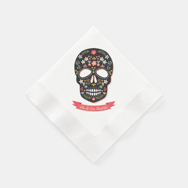 Sugar Skull Napkins Zazzle.ca