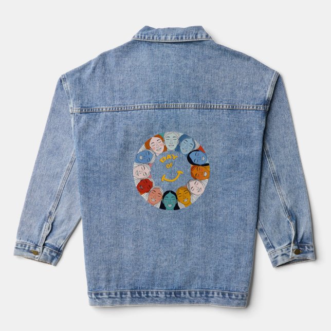Day of Happiness  Denim Jacket (Back)