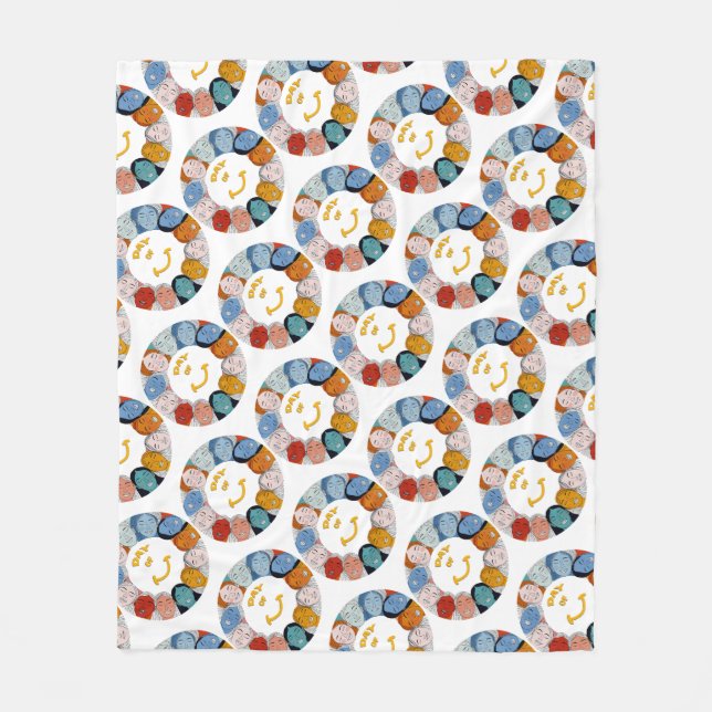 Day of Happiness  Fleece Blanket (Front)