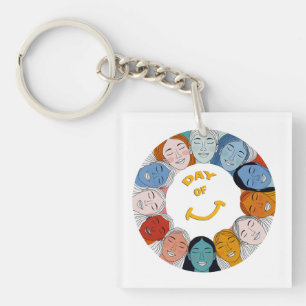 Day of Happiness  Keychain