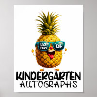 Day Of Kindergarten Autograph Graduation Boy Girl 