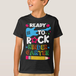 Day Of Kindergarten Ready To Rock Kindergarten T-Shirt
