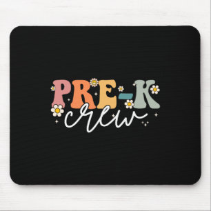 Day Of Pre K Crew Groovy Back To School Teacher Mouse Pad