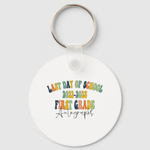 Day Of School 1st First Grade Autographs 2023 Keychain