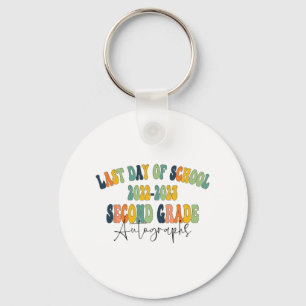 Day Of School 2nd Second Grade Autographs 2023 Keychain
