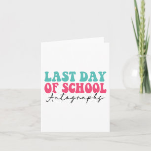 Day Of School Autograph 2023 Card