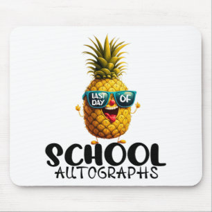 Day Of School Autograph 2024 Graduation Boys Girls Mouse Pad