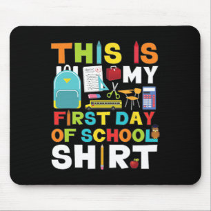 Day Of School Boys Girls Back To School Mouse Pad
