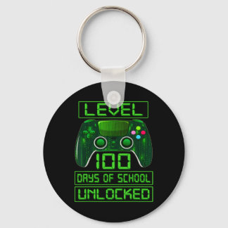 Day Of School Boys Level 100 Days Of School Unlock Keychain
