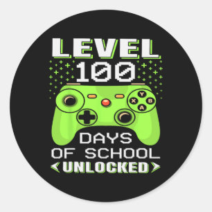 Day Of School For Teachers Students Kids Classic Round Sticker