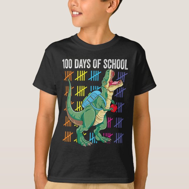 Day Of School For Toddlers Kids T-rex  T-Shirt (Front)
