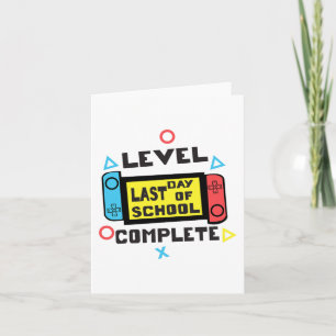 Day Of School Gamer  Card