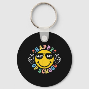 Day Of School Graduation Groovy Schools Student Te Keychain