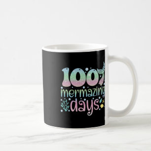 Day Of School Kids Girls 100 Mermazing Days Of Sch Coffee Mug