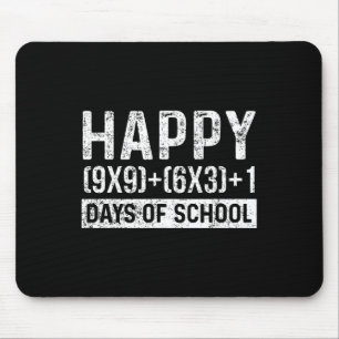 Day Of School Math Teacher Student Vintage Mouse Pad