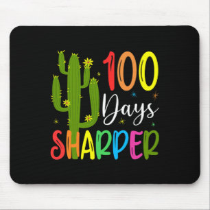 Day Of School Teacher - 100 Days Sharper Cactus Mouse Pad