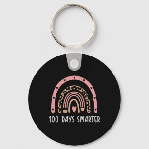 Day Of School Teacher Costume 100 Days Smarter Rai Keychain