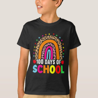 Day Of School Teachers 100 Days Smarter Rainbow 1 T-Shirt