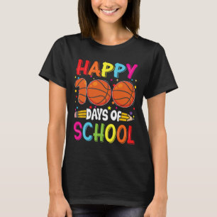 Day Of School Teachers Kids Child Happy 100 Days 3 T-Shirt