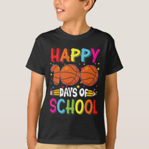 Day Of School Teachers Kids Child Happy 100 Days 3 T-Shirt