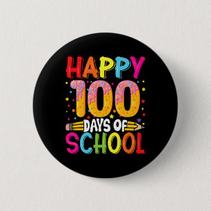 Day Of School Teachers Kids Child Happy 100 Days 5 2 Inch Round Button
