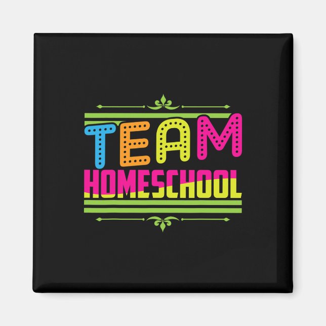 Day Of School Team Homeschool Teacher  Magnet (Front)