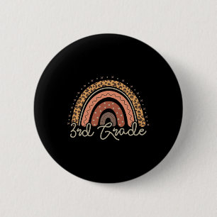 Day Of School Third Grade 3rd Back To School Teach 2 Inch Round Button