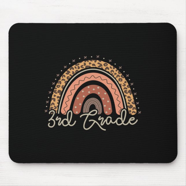 Day Of School Third Grade 3rd Back To School Teach Mouse Pad (Front)