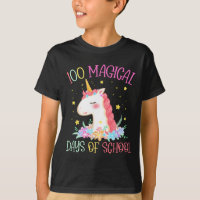 Day Of School Unicorn 100 Magical Days Girls Teach