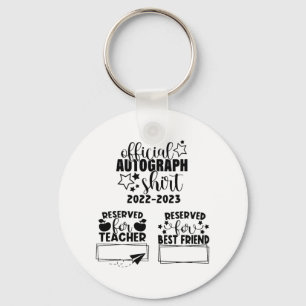 Day Of School Year 2022-2023 Autographs Graduation Keychain