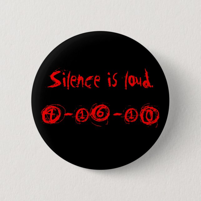 Day of Silence 2 Inch Round Button (Front)