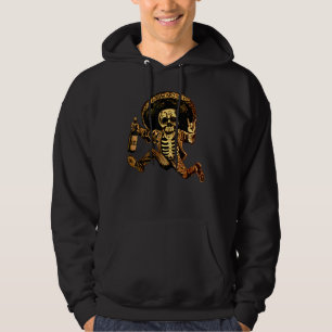 Day Of The A Dead Posada Classic Skull Skeleton Hoodie
